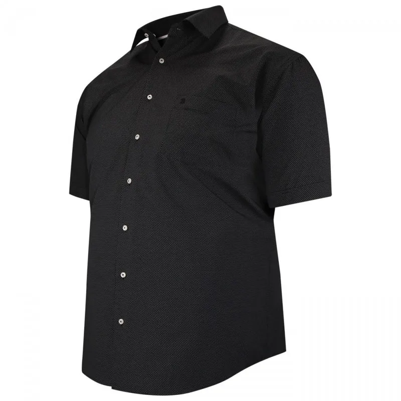Chemise homme grande taille motifs à pois coupe droite NOTTE Doublissimo