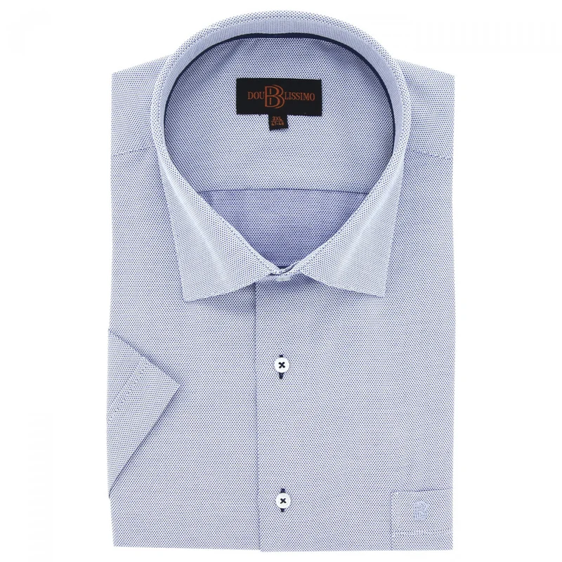 Chemise homme grande taille à tissu armuré coupe droite QUOTIDIANO Doublissimo