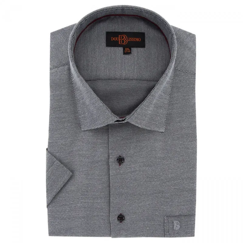 Chemise homme grande taille à tissu armuré coupe droite QUOTIDIANO Doublissimo