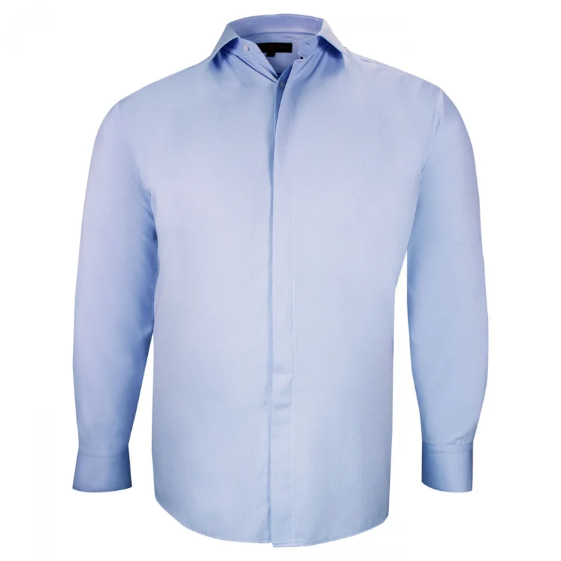 Chemise homme grande taille tissus premium armuré coupe droite ELGANZA Doublissimo