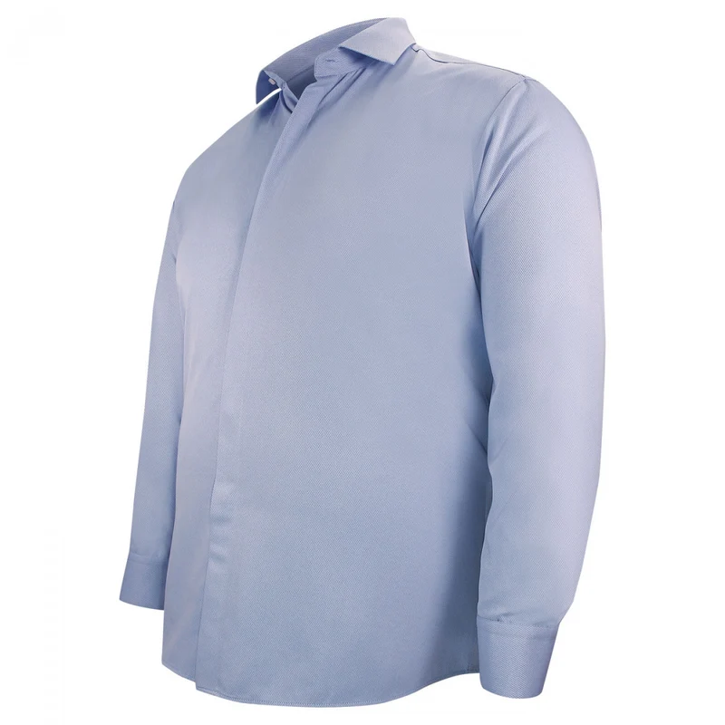 Chemise homme grande taille tissus premium armuré coupe droite ELGANZA Doublissimo