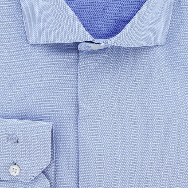 Chemise homme grande taille tissus premium armuré coupe droite ELGANZA Doublissimo