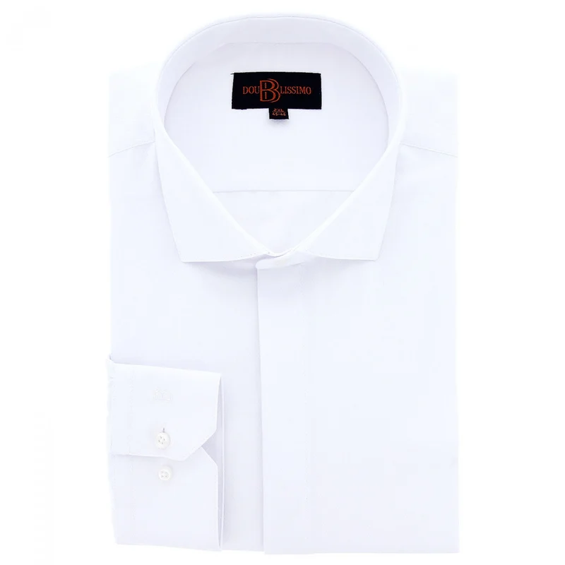 Chemise homme grande taille tissus premium armuré coupe droite ELGANZA Doublissimo