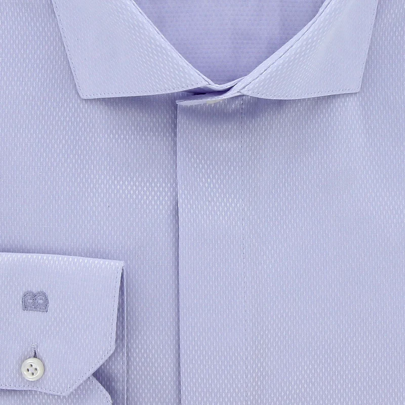Chemise homme grande taille tissus premium armuré coupe droite ELGANZO Doublissimo