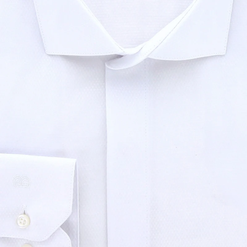 Chemise homme grande taille tissus premium armuré coupe droite ELGANZO Doublissimo