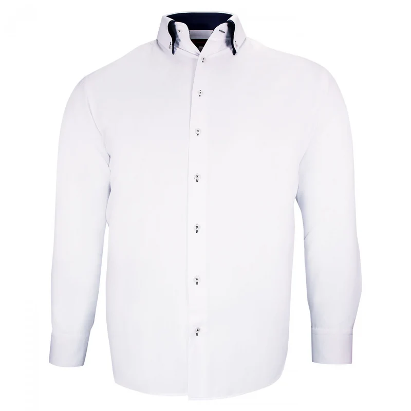 Chemise homme grande taille double col coupe droite DOBLO Doublissimo