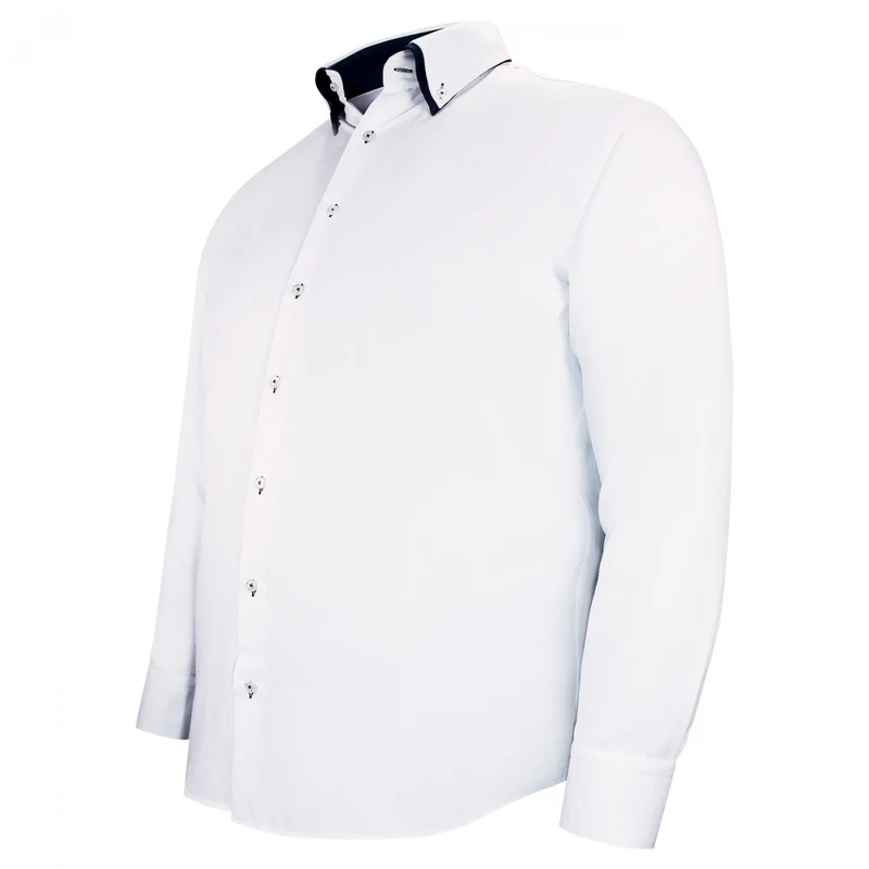 Chemise homme grande taille double col coupe droite DOBLO Doublissimo