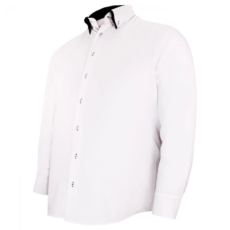 Chemise homme grande taille double col coupe droite DOBLO Doublissimo
