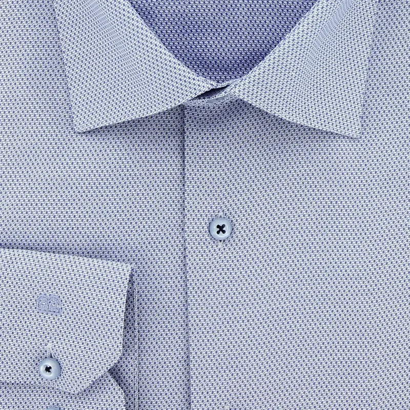 Chemise homme grande taille tissus premium armuré coupe droite DELLE Doublissimo