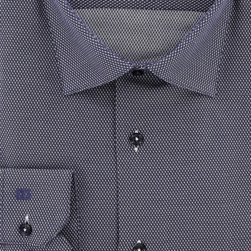 Chemise homme grande taille tissus premium armuré coupe droite DELLE Doublissimo