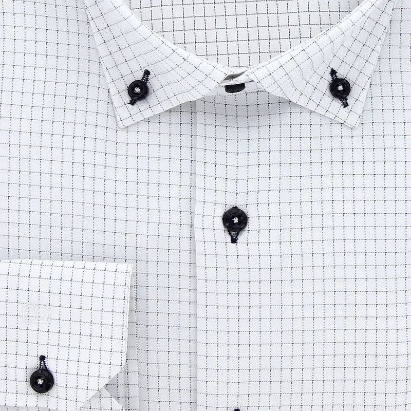 Chemise homme grande taille tissus premium à carreaux coupe droite CLASSO Doublissimo