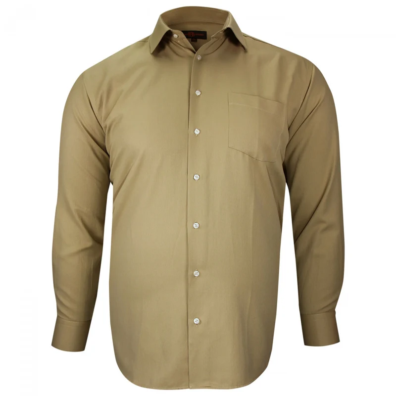 Chemise homme grande taille tissu premium à rayures coupe droite AUTUN Doublissimo