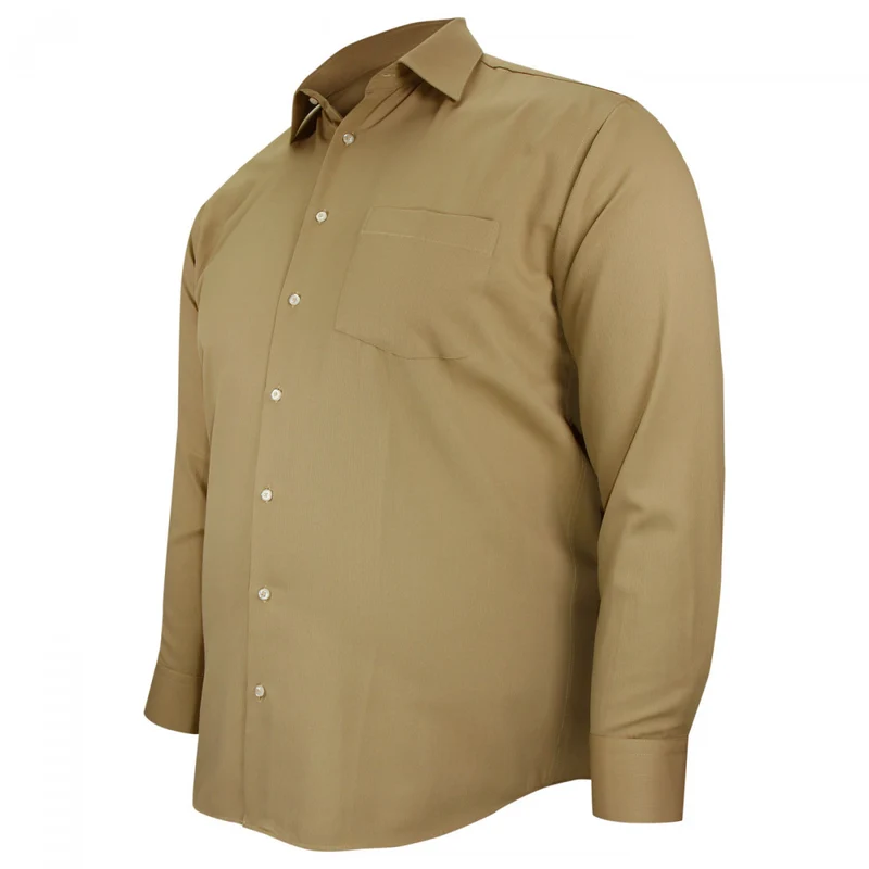 Chemise homme grande taille tissu premium à rayures coupe droite AUTUN Doublissimo