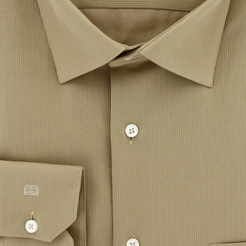 Chemise homme grande taille tissu premium à rayures coupe droite AUTUN Doublissimo