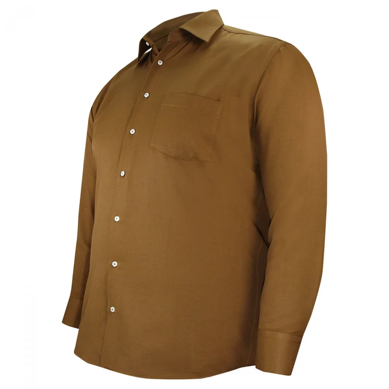 Chemise homme grande taille tissu premium à rayures coupe droite AUTUN Doublissimo
