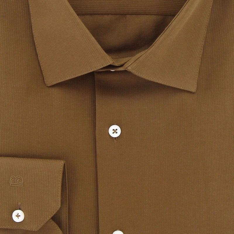 Chemise homme grande taille tissu premium à rayures coupe droite AUTUN Doublissimo