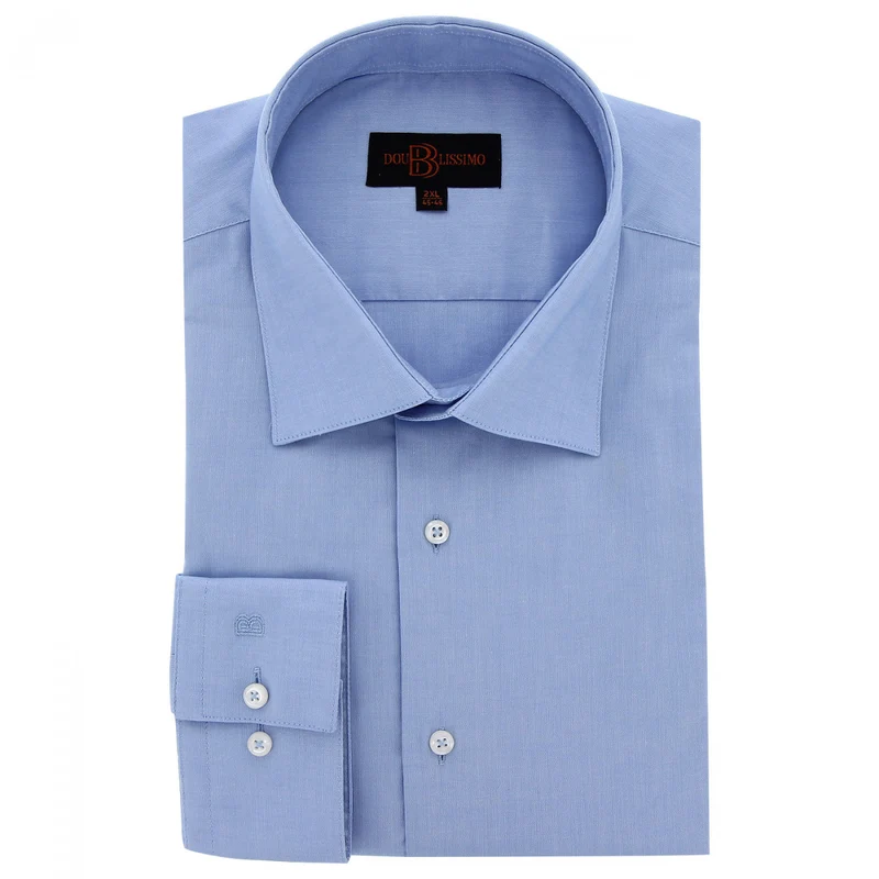 Chemise homme grande taille classique coupe droite CALISSI Doublissimo