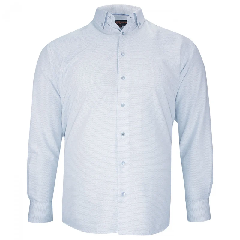Chemise homme grande taille tissu imprimé coupe droite COLLETO Doublissimo