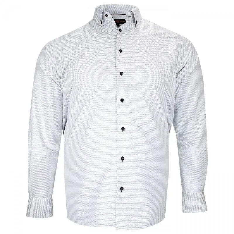 Chemise homme grande taille tissu imprimé coupe droite COLLETO Doublissimo
