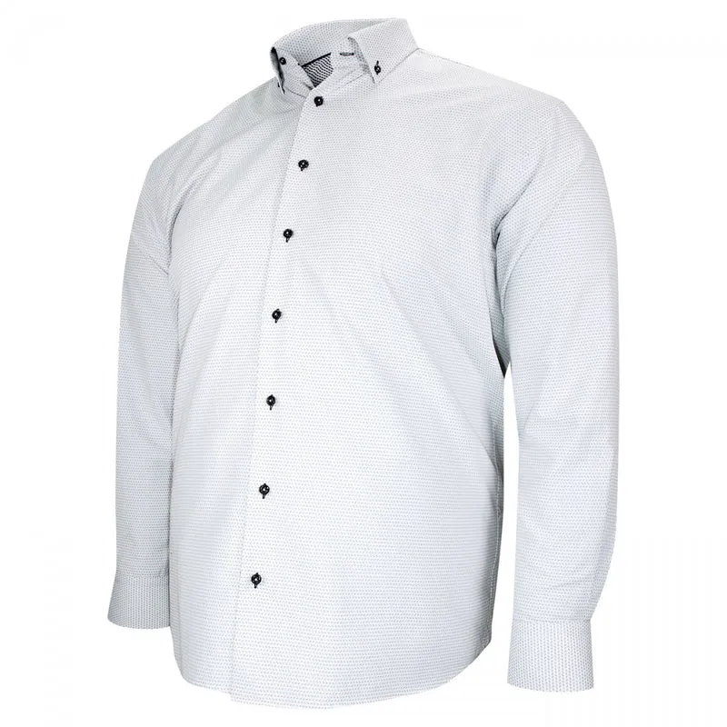 Chemise homme grande taille tissu imprimé coupe droite COLLETO Doublissimo