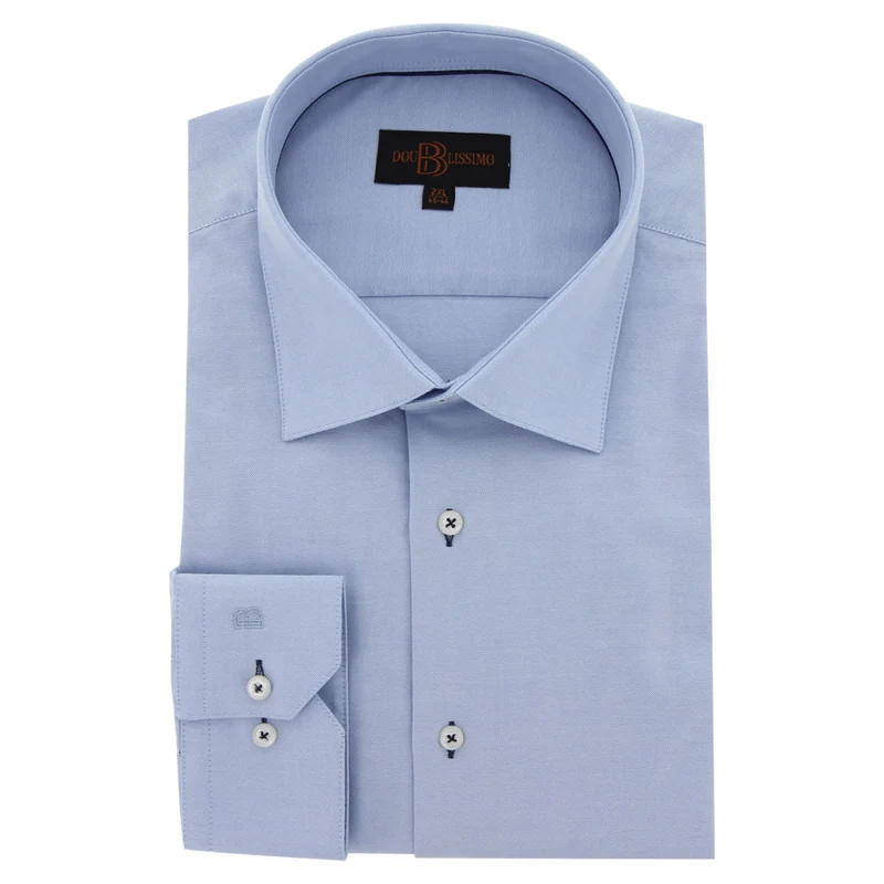Chemise homme grande taille tissu oxford coupe droite OPPICHE Doublissimo