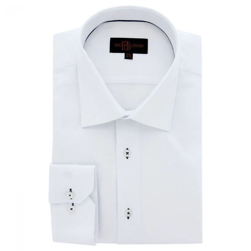 Chemise homme grande taille tissu oxford coupe droite OPPICHE Doublissimo