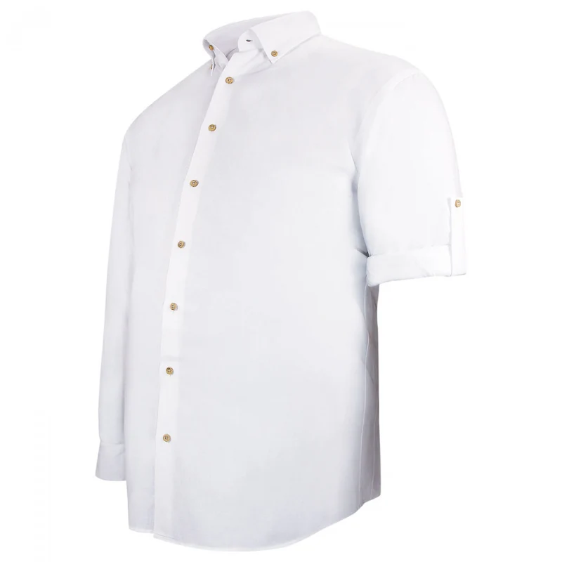 Chemise homme grande taille tissu lin et coton coupe droite COTOLINO Doublissimo
