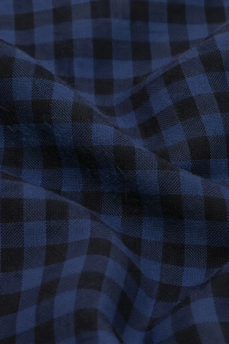 Saria|Checked Oversized Shirt Dress