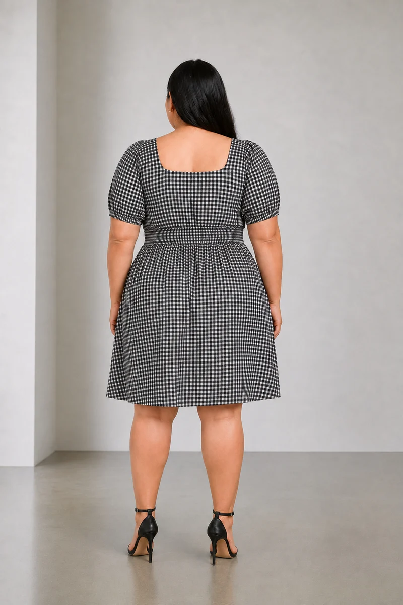 Kestrel|Cotton Puff Sleeve Mini Dress