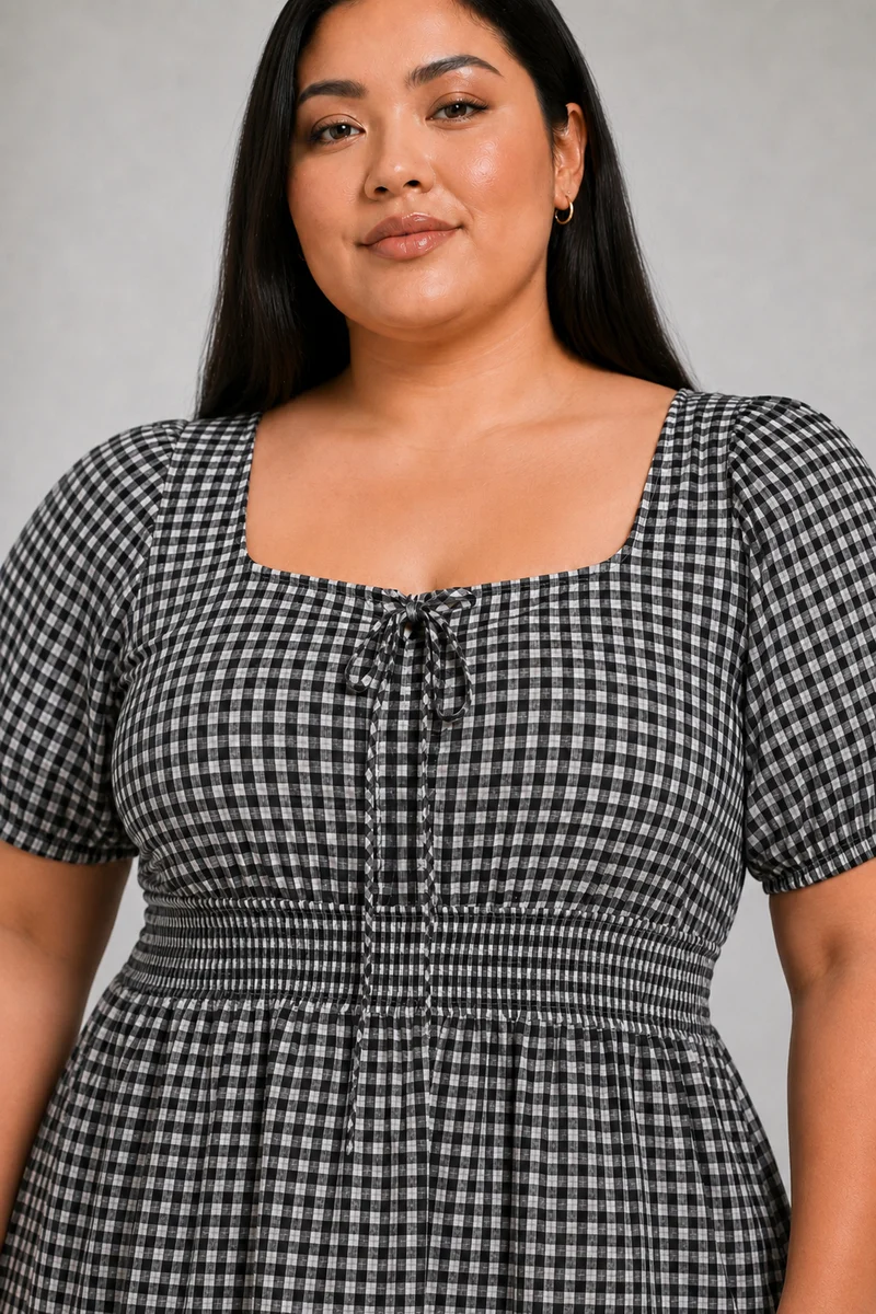 Kestrel|Cotton Puff Sleeve Mini Dress