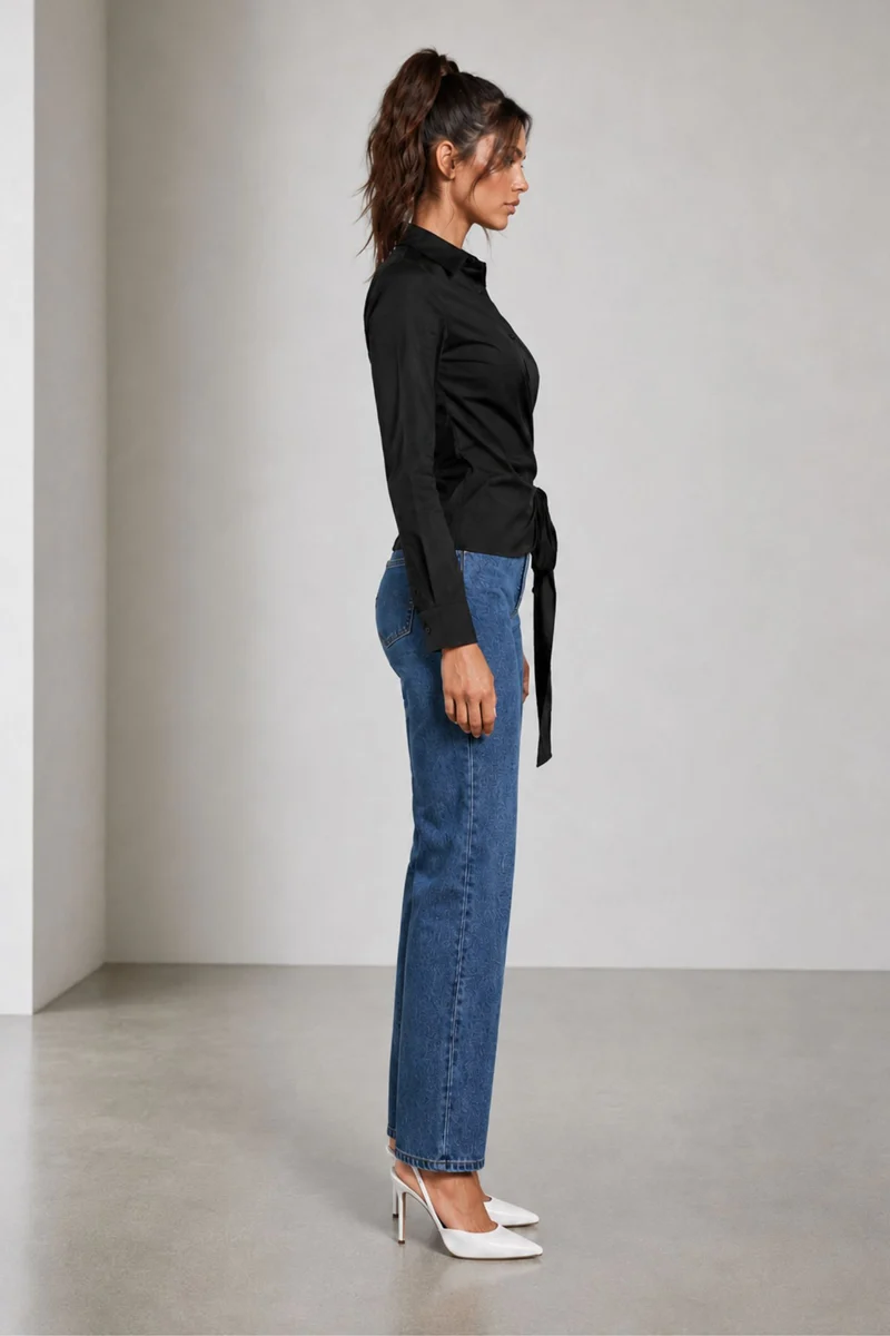 Nolis|Cotton Tieup Detail Shirt