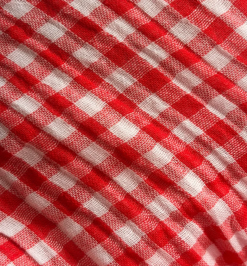 Rella|Cotton Gingham Fit Flare Mini Dress