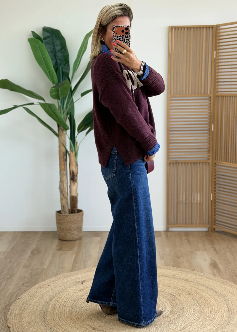 Pull Col Rond AMOUR