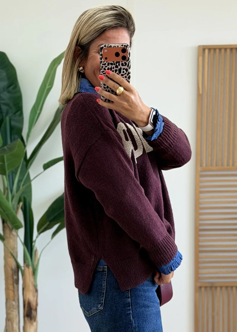 Pull Col Rond AMOUR