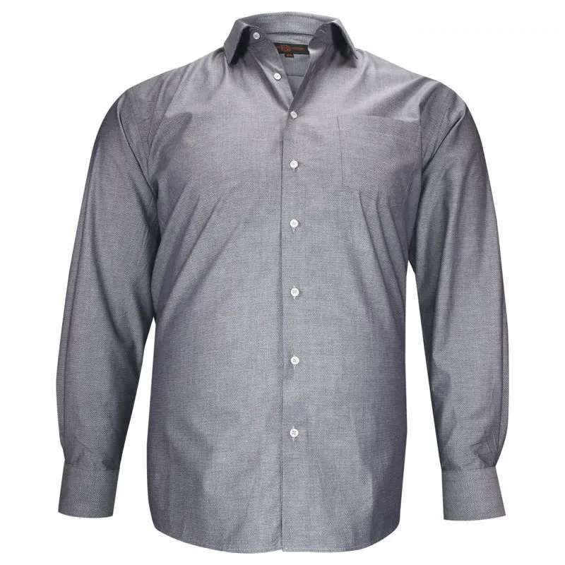Chemise homme grande taille tissu texturé à motifs coupe droite TONOGIO Doublissimo