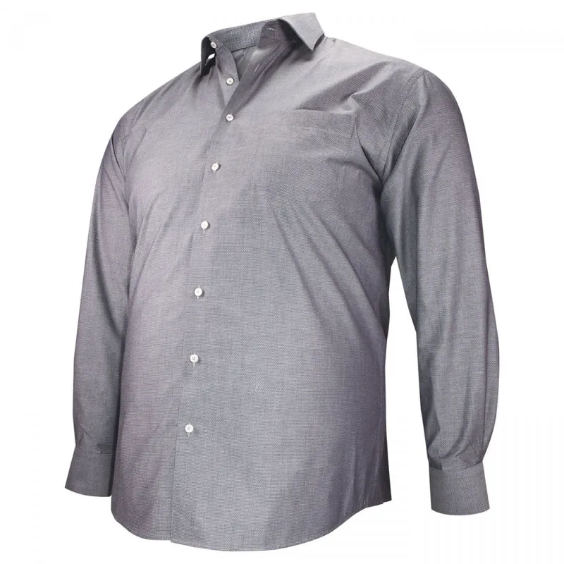 Chemise homme grande taille tissu texturé à motifs coupe droite TONOGIO Doublissimo
