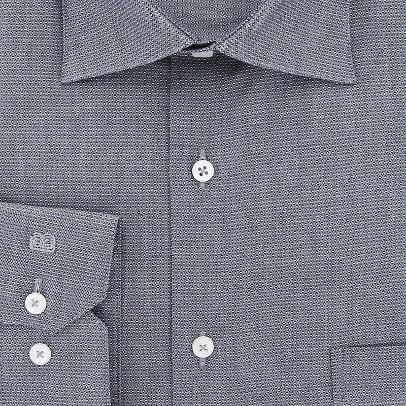 Chemise homme grande taille tissu texturé à motifs coupe droite TONOGIO Doublissimo