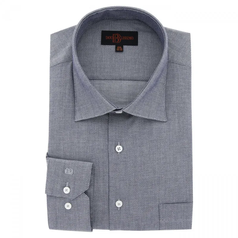 Chemise homme grande taille tissu texturé à motifs coupe droite TONOGIO Doublissimo