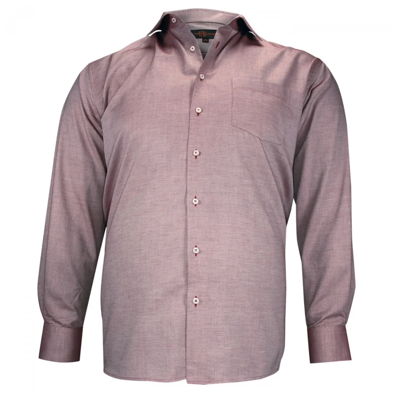 Chemise homme grande taille tissu texturé coupe droite TONOROSSO Doublissimo