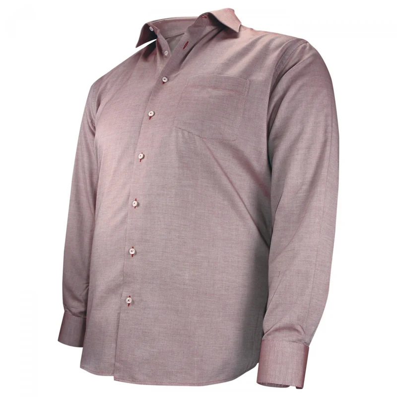 Chemise homme grande taille tissu texturé coupe droite TONOROSSO Doublissimo