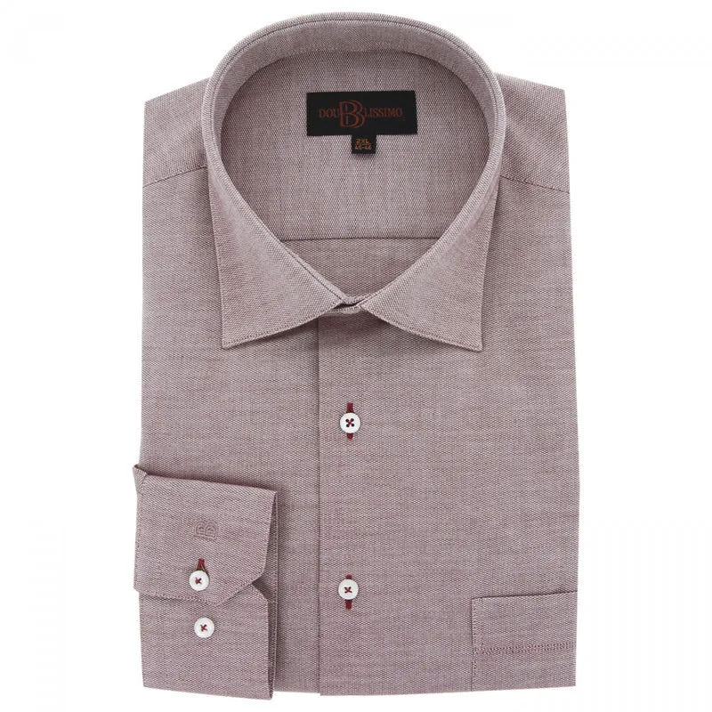 Chemise homme grande taille tissu texturé coupe droite TONOROSSO Doublissimo
