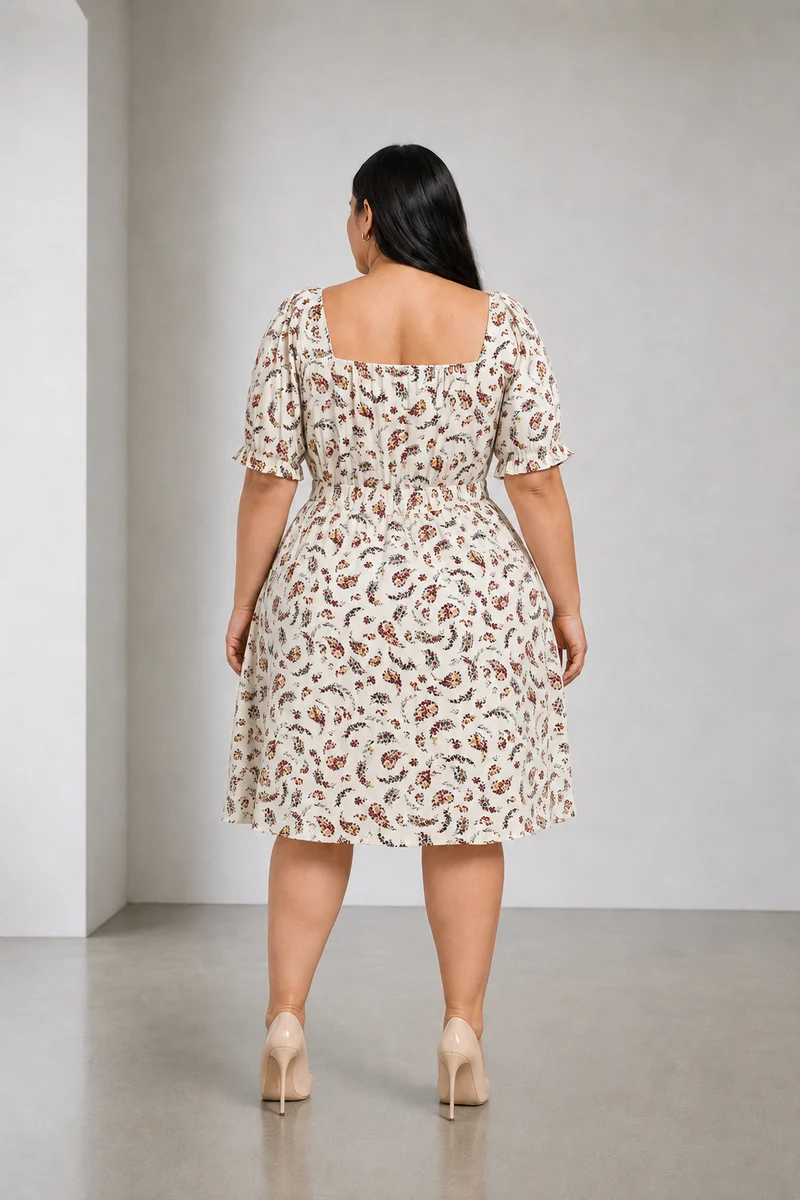 Pavia|Cotton Sweetheart Mini Dress