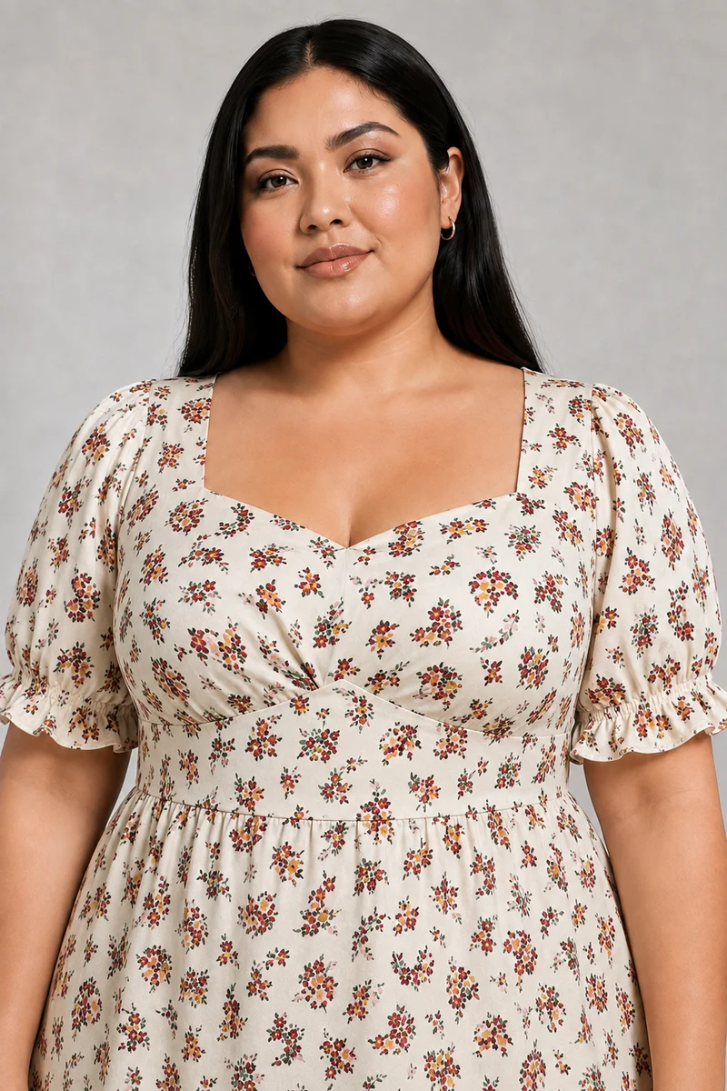 Pavia|Cotton Sweetheart Mini Dress