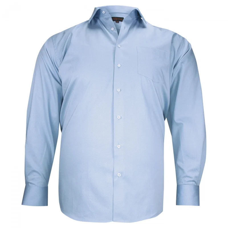 Chemise homme grande taille tissu texturé coupe droite TONOBLU Doublissimo