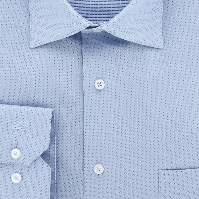 Chemise homme grande taille tissu texturé coupe droite TONOBLU Doublissimo