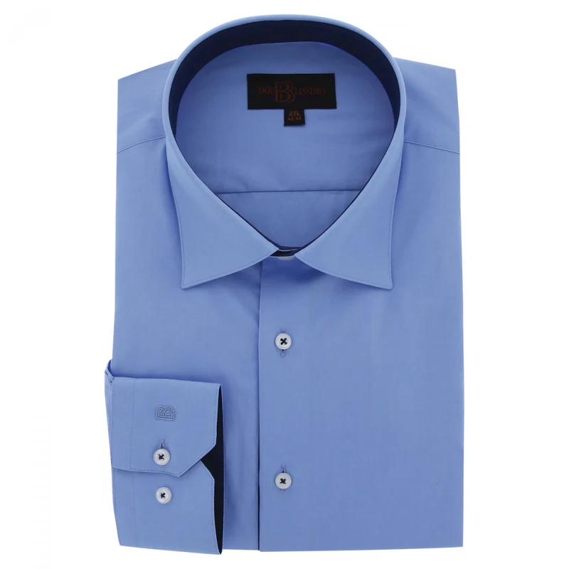 Chemise homme grande taille tissu uni coupe droite CLASSOPO Doublissimo