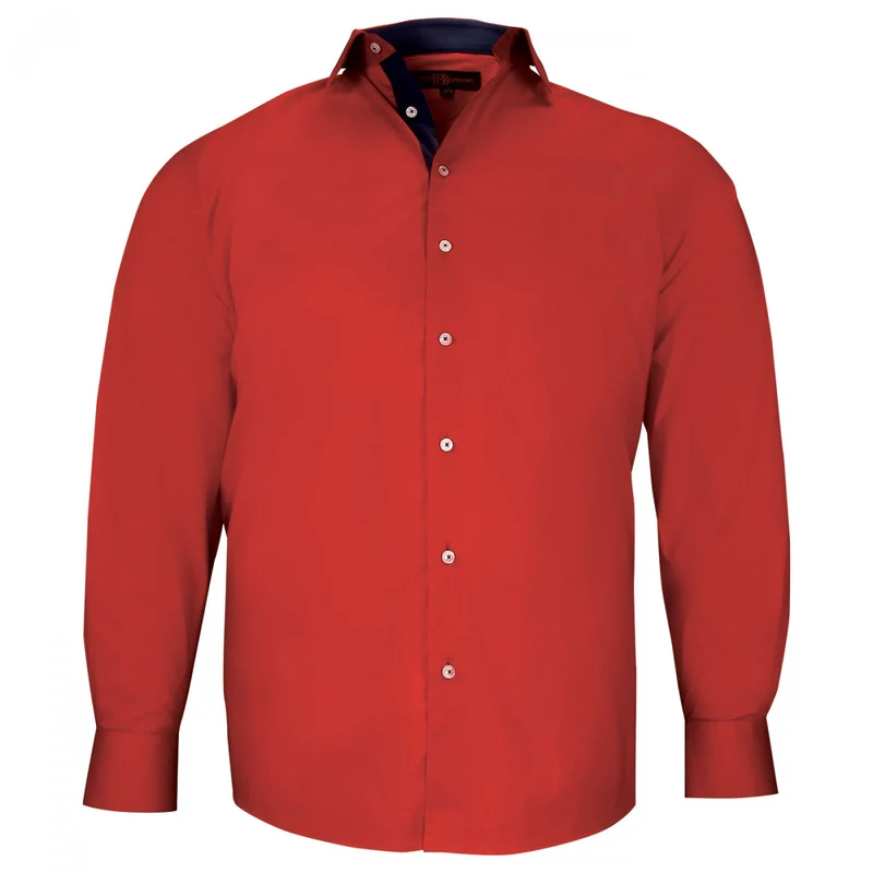 Chemise homme grande taille tissu uni coupe droite CLASSOPO Doublissimo