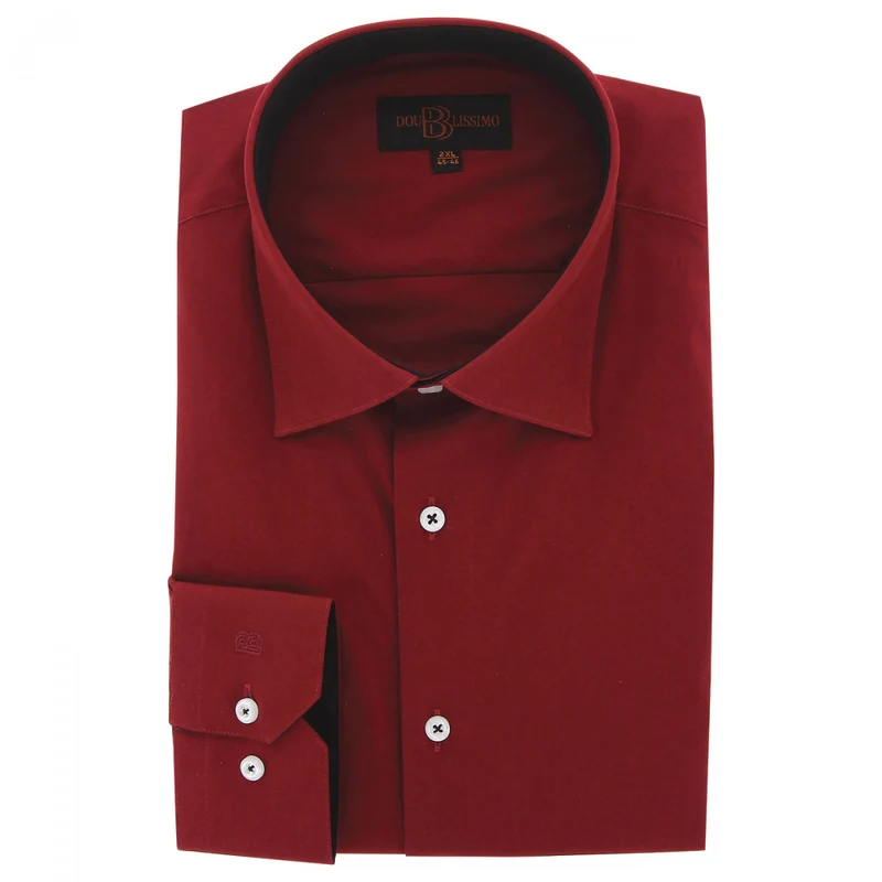 Chemise homme grande taille tissu uni coupe droite CLASSOPO Doublissimo