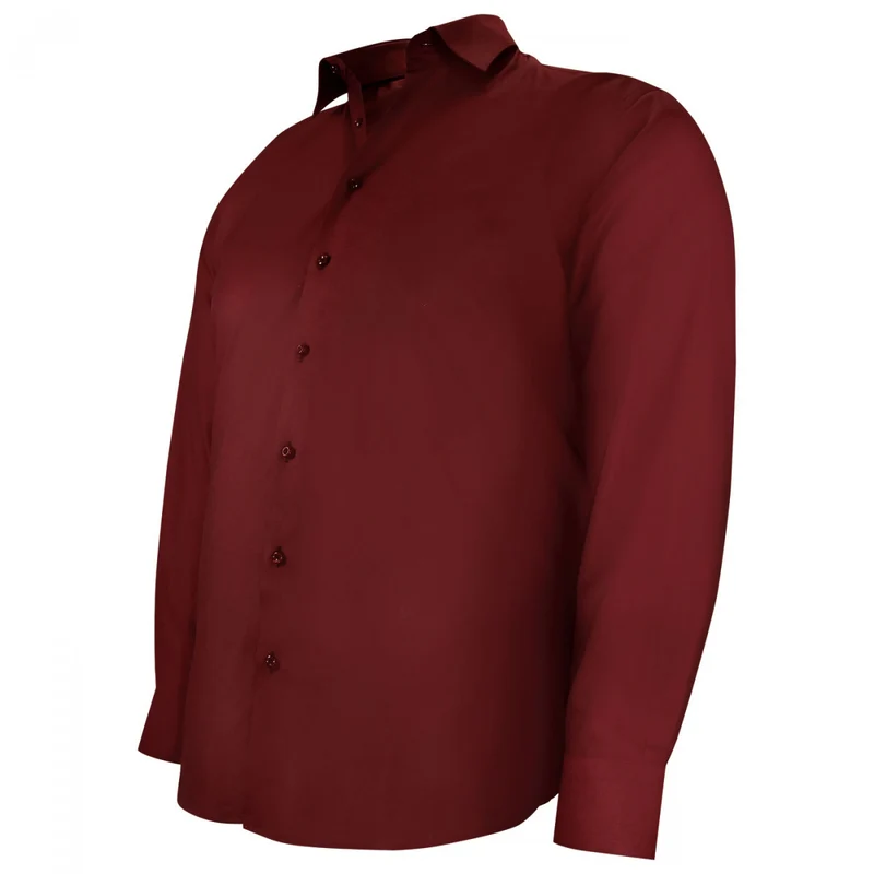 Chemise homme grande taille tissu uni coupe droite FILOPPO Doublissimo