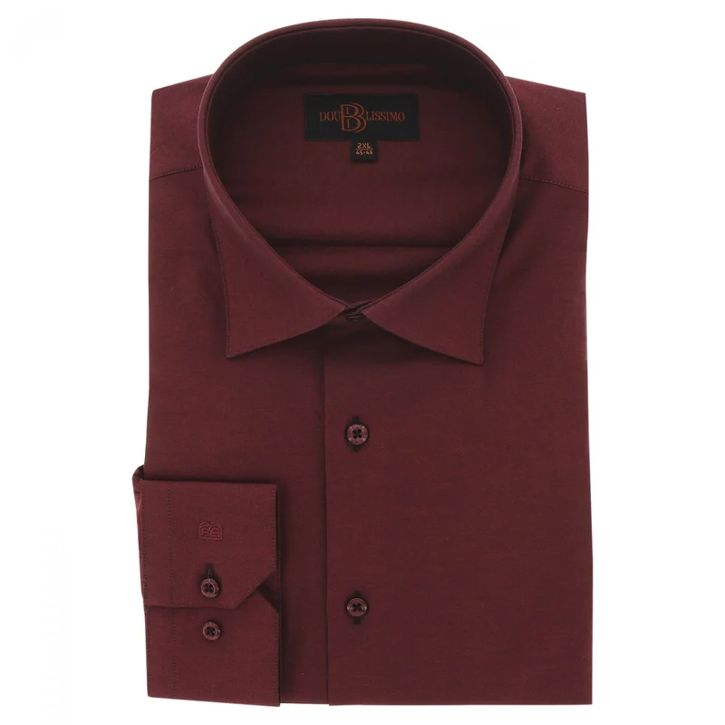 Chemise homme grande taille tissu uni coupe droite FILOPPO Doublissimo